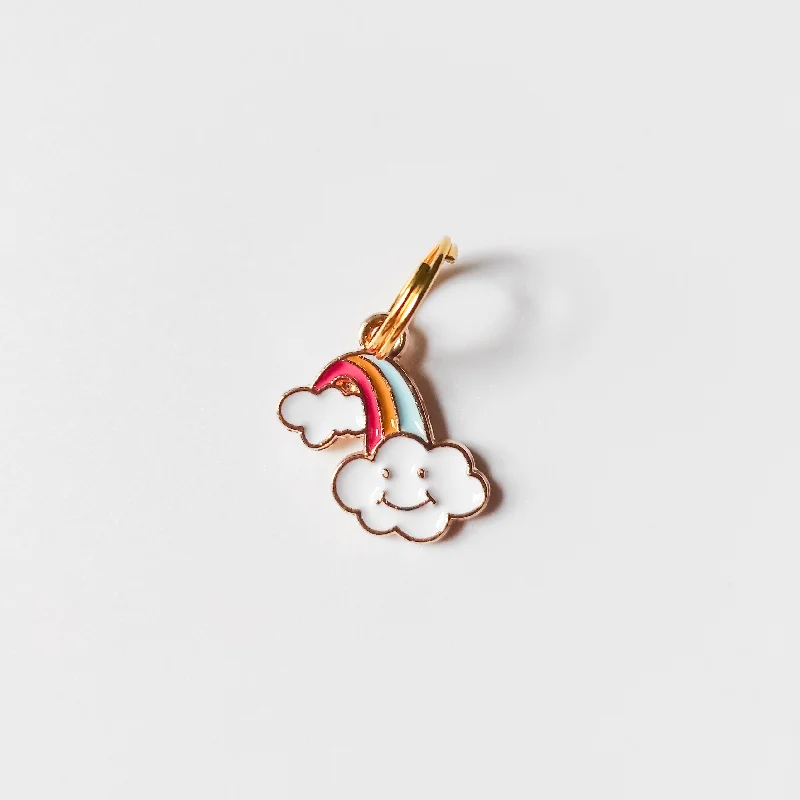  . **Dog collar is luminous and reflective**Rainbow Cloud Charm