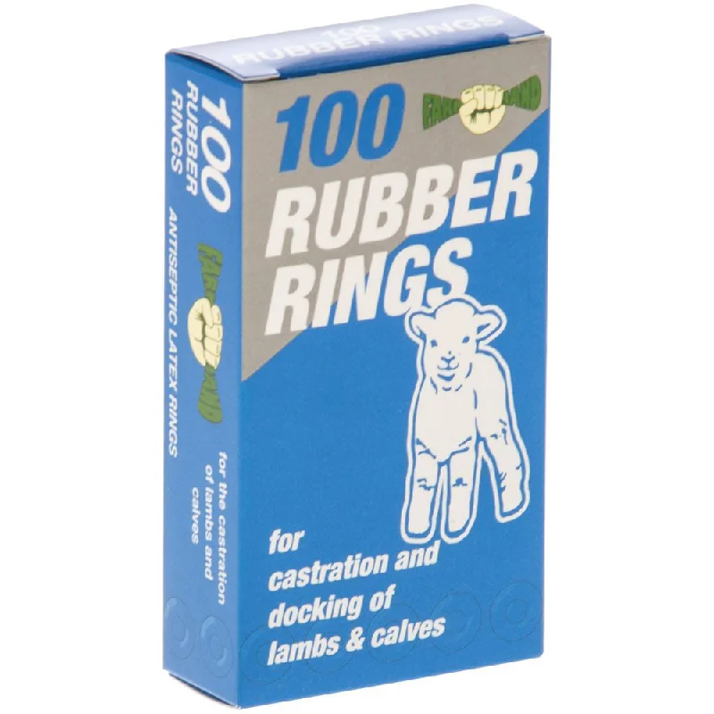 - Organic cotton dog bibsRubber Rings Farmhand 100 Blue Box