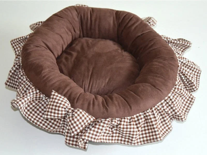 - Elderly dog ​​joint care mattressSoft Round Brown Kennel 50X15