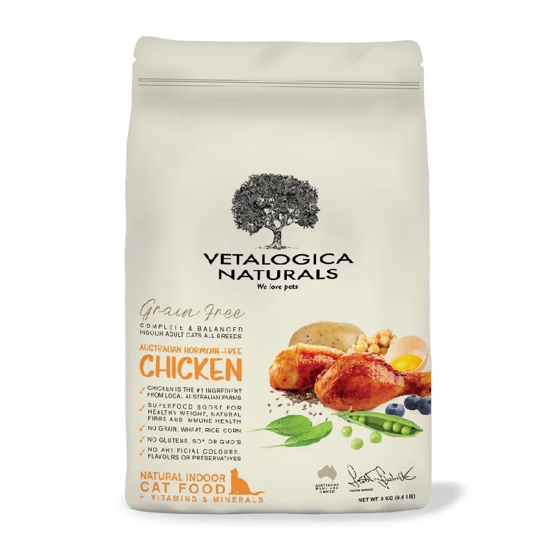    - Affordable cat food with good quality  Vetalogica Naturals Grain Free Chicken Indoor Adult Cat Food