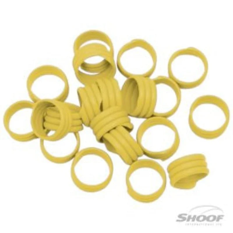 - ​​Pet toys under    yuanPoultry Leg Bands Plastic 16mm Yellow 20 pack