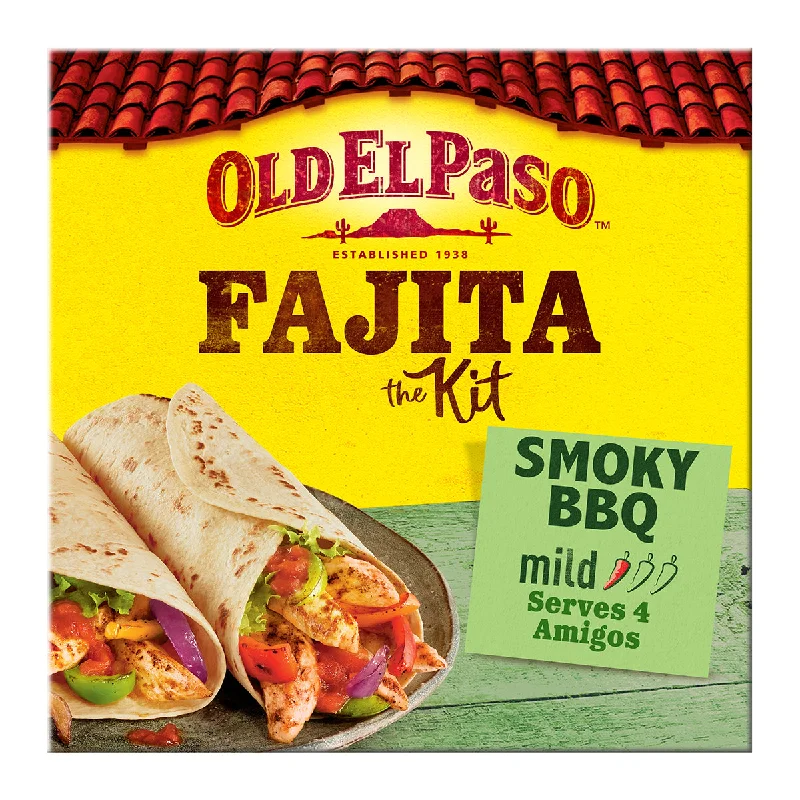 ---Old El Paso Smoky BBQ Fajita Kit, 4 x 500g