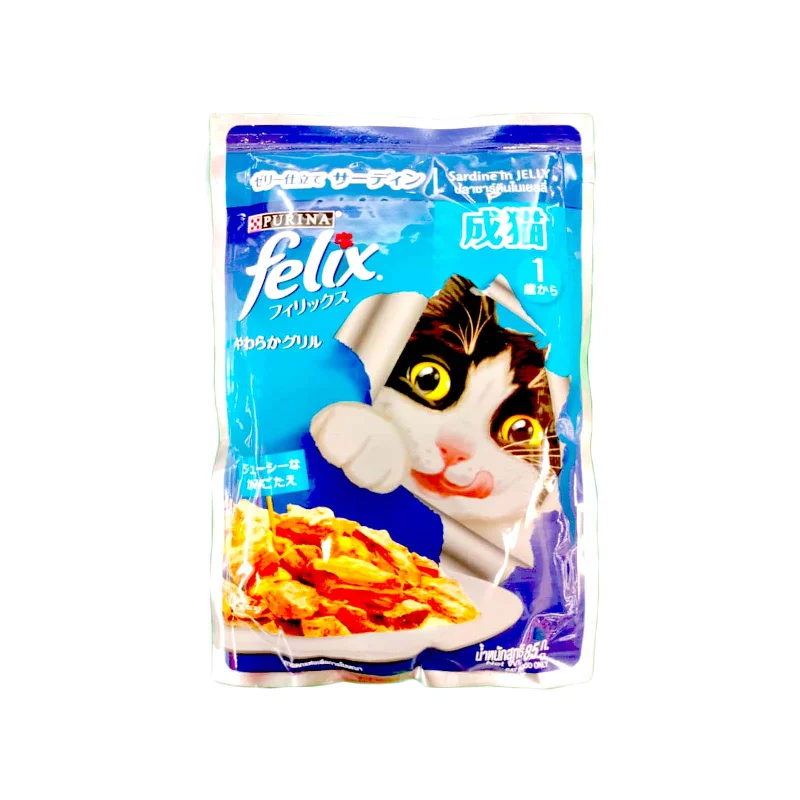  . **Special Needs**  Felix Adult Sardine Cat Food Pouch 70g