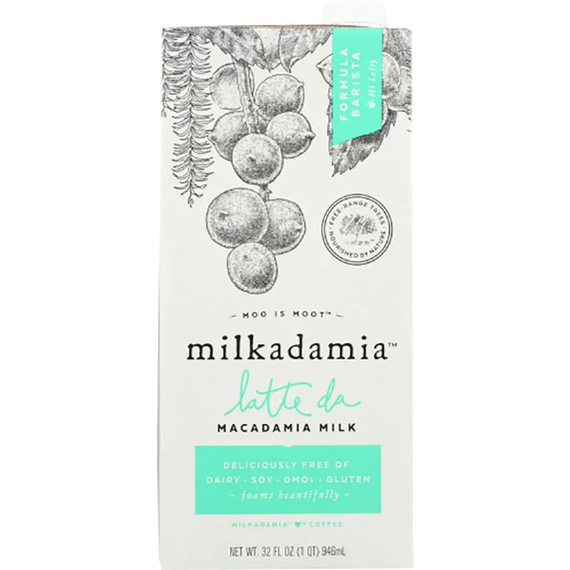 ---Milkadamia - Macadamia Milk Barista Latte, 32oz