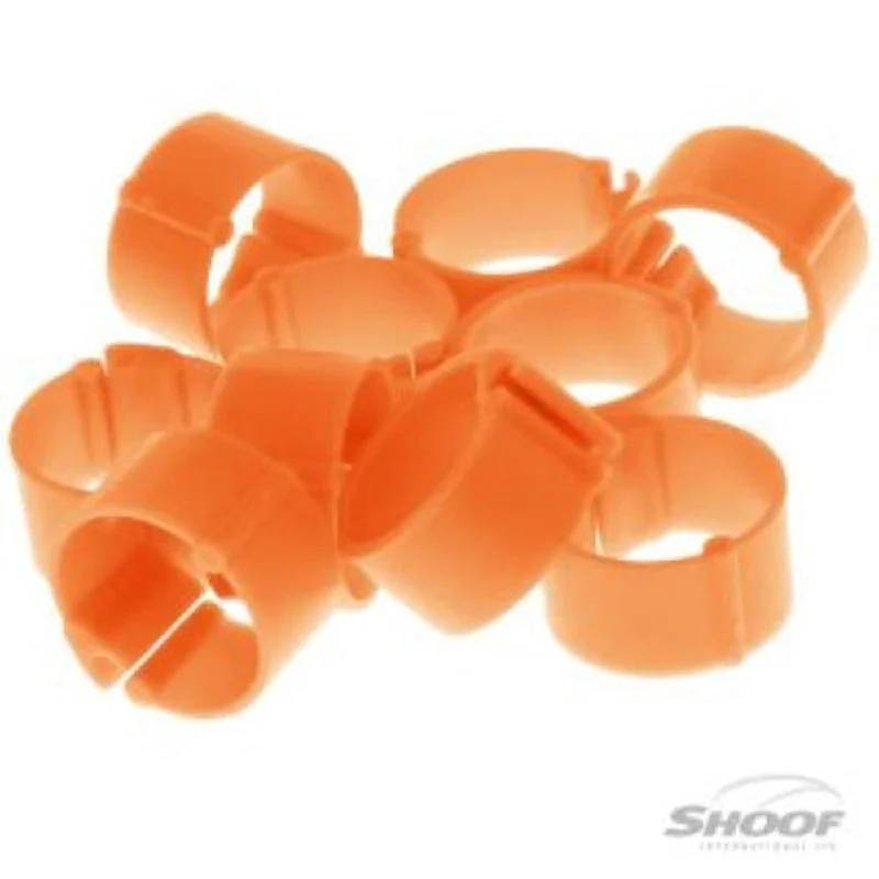  -Explosion-proof leash FOR LARGE dogsPoultry Leg Band Clip-on 9mm 10pk Orange