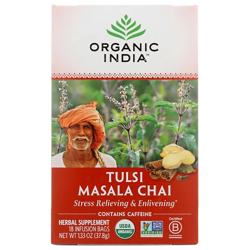 - Summer pet ice matOrganic India - Tulsi Masala Chai Tea, 18 Bags, 1.2oz