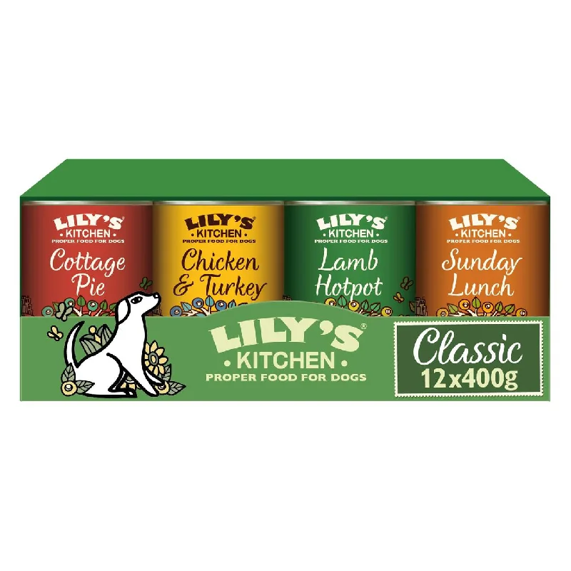 - Gastrointestinal conditioning dog foodLily's Kitchen Classic Recipes for Dogs Multipack 12 x 400g