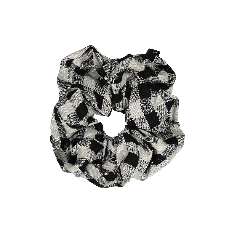  -Splash-proof food bowl AND Anti-choking slow food bowlKnot Hairbands Gingham Scrunchie // Black Print