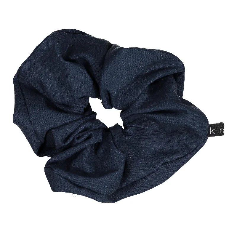 - Pregnant cat delivery room warming boxKnot Hairbands Linen Scrunchie // Navy