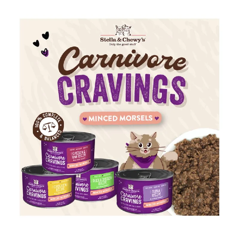    - Royal Canin cat food recommendations  TRIAL SPECIAL (Exp Mar 25): Stella & Chewy's Carnivore Cravings Minced Morsels in Gravy Grain-Free Canned Cat Food 5.2oz