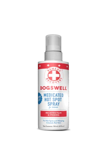 - Dog disposable foam shower gelDOGSWELL Remedy & Recovery Medicated Hot Spot Spray for Dogs