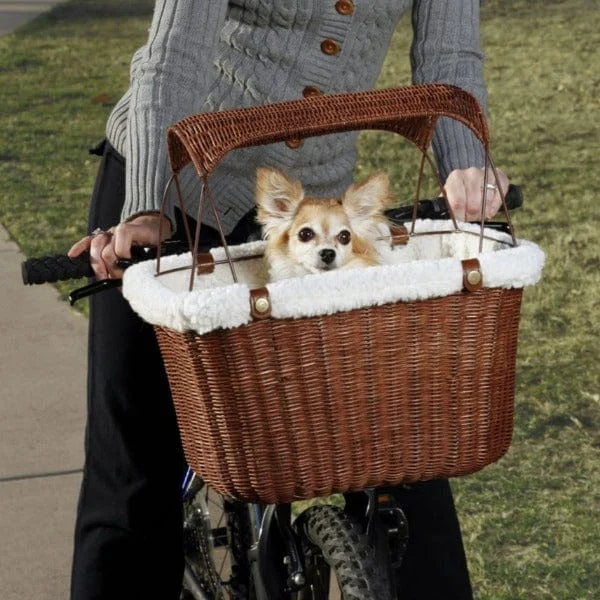 - Organic cotton dog bibsPetSafe Happy Ride Wicker Bicycle Basket for Dogs